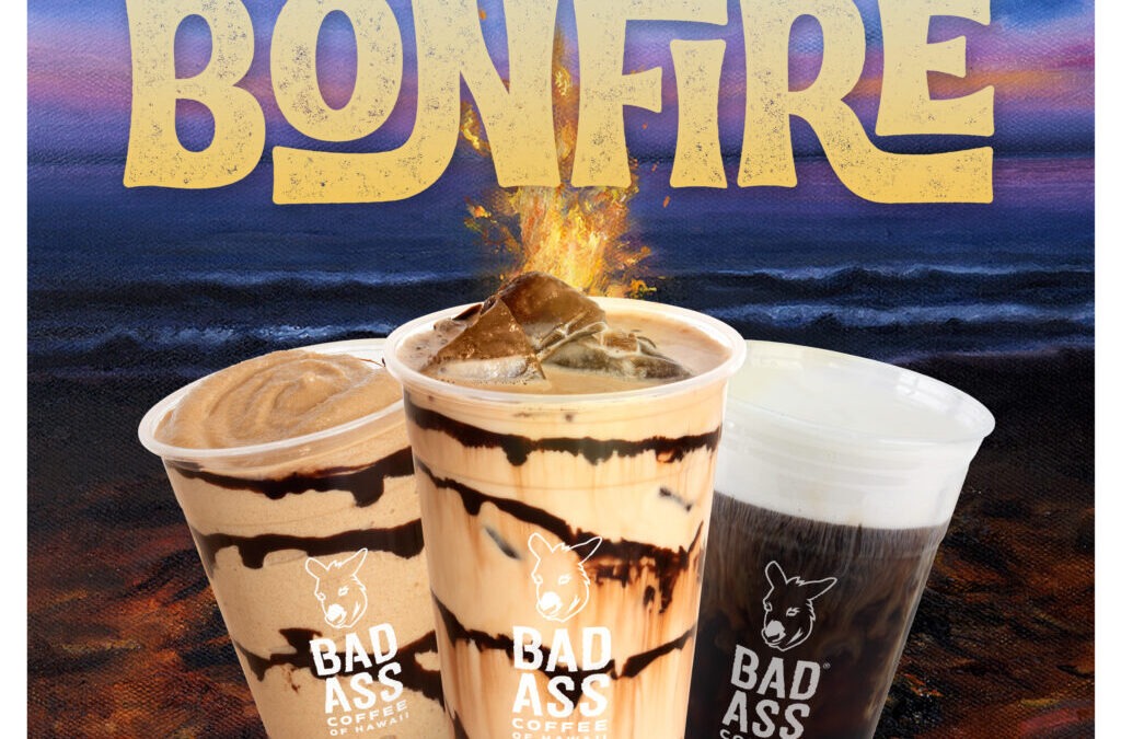 Introducing Bad Ass Coffee of Hawaii’s Limited-Edition Beach Bonfire Latte and Cold Brew